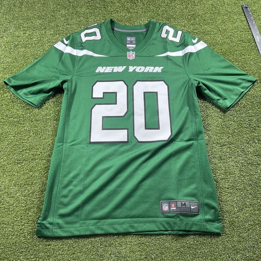 Nike Breece Hall New York Jets #20 NFL On Field Jersey Green Men's Size M NWOT